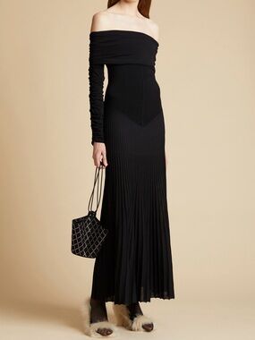 khaite nirva champagne dress Kyra Bryant Khaite Nirva Champagne Dress